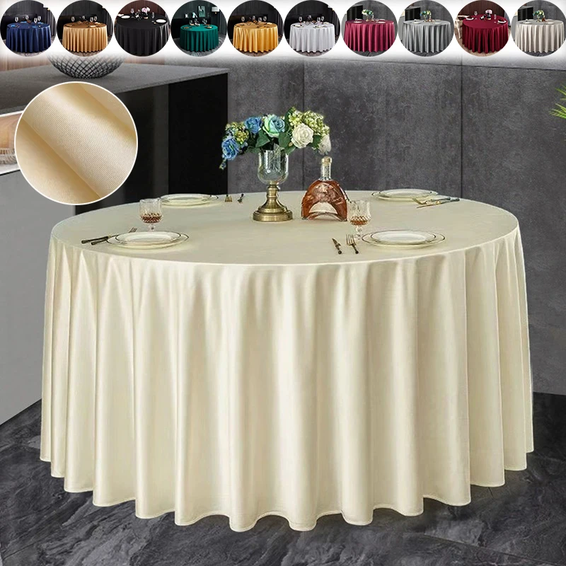 Hotel Dining Decoration Round Solid Color Table Covers Bright Smooth Fabric Soft for Wedding Banquet Birthday Table Decoration
Hotel Dining Decoration Round Solid Color Table Covers Bright Smooth Fabric Soft for Wedding Banquet Birthday Table Decoration