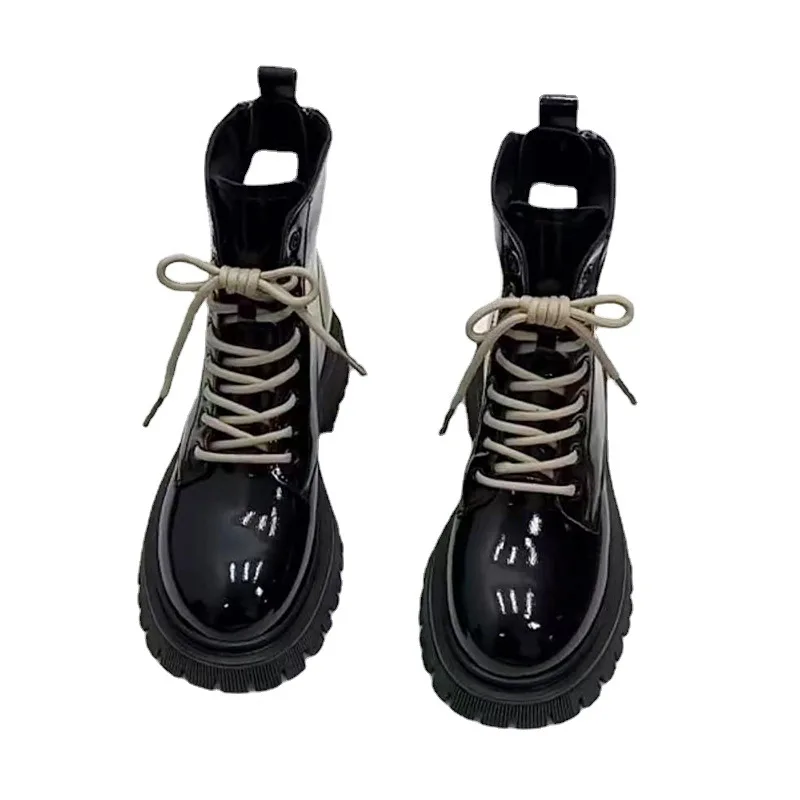 Chunky Boots Women Winter Shoes PU Leather Plush Ankle Boots Black Female Autumn Fashion Platform Booties
Chunky Boots Women Winter Shoes PU Leather Plush Ankle Boots Black Female Autumn Fashion Platform Booties