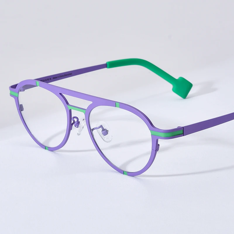FONEX Pure Titanium Eyeglasses Frame Women Trendy Fashion Brand Design Polygon Glasses Men High Quality Eyewear 85841
FONEX Pure Titanium Eyeglasses Frame Women Trendy Fashion Brand Design Polygon Glasses Men High Quality Eyewear 85841