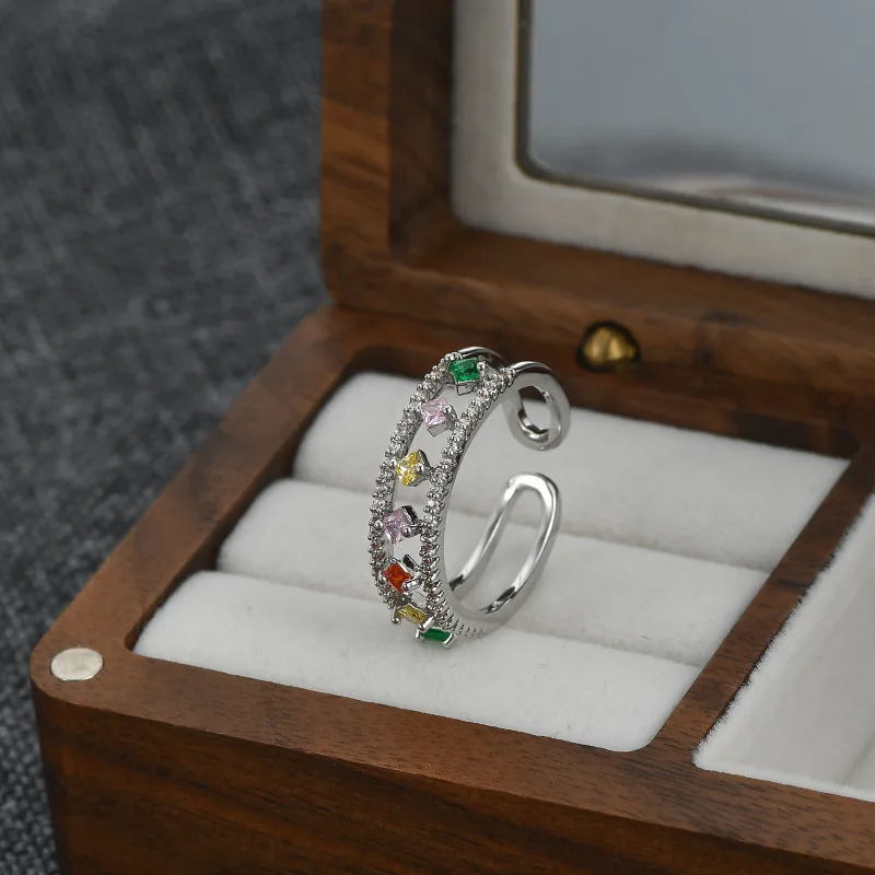 New in 925 Sterling Silver Colour Zircon Open Rings For Women Jewelry Accessories Wholesale Everything Jewellery
New in 925 Sterling Silver Colour Zircon Open Rings For Women Jewelry Accessories Wholesale Everything Jewellery