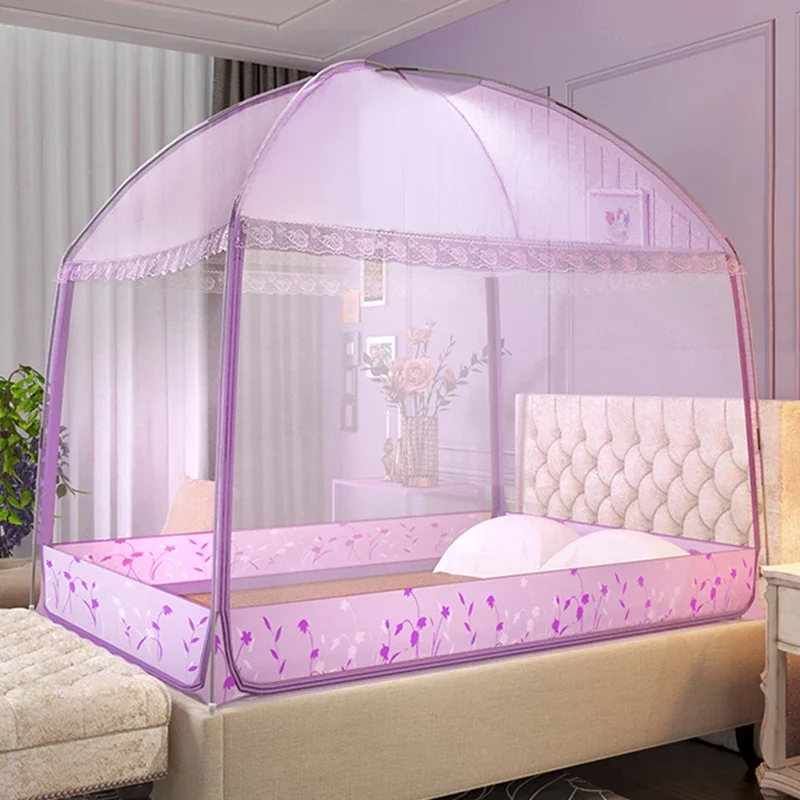 For Summer Folding mosquito net raising height mongolian yurt nets purple mesh mosquito netting curtain for1.2m 1.5m 1.8m 2.0m 
For Summer Folding mosquito net raising height mongolian yurt nets purple mesh mosquito netting curtain for1.2m 1.5m 1.8m 2.0m
