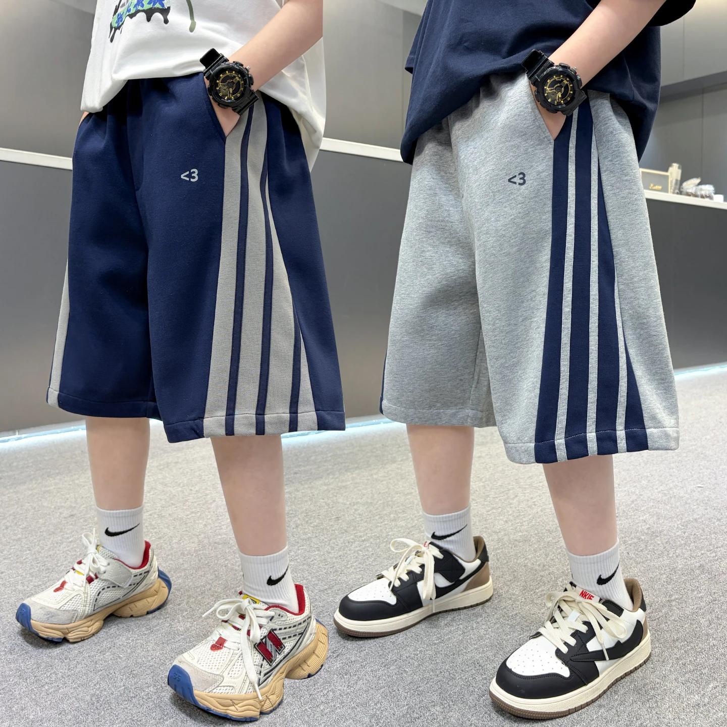 Boys Summer Fashionable Casual Knitted Five-Point Shorts Elementary Teen Loose Elastic Waist Straight Leg Short Pants
Boys Summer Fashionable Casual Knitted Five-Point Shorts Elementary Teen Loose Elastic Waist Straight Leg Short Pants