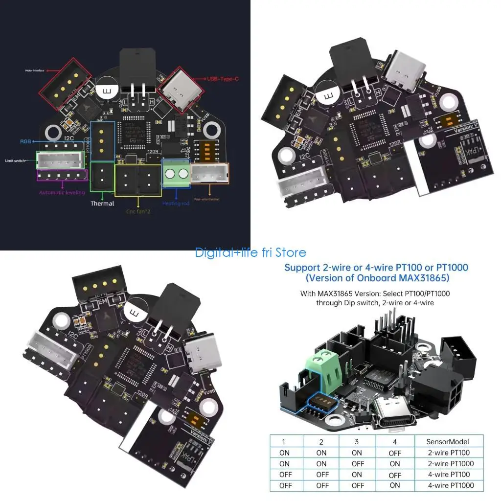 E06D Professional EBB36 CAN Extruder Control Board For 3D Printer Leakage Prevention
E06D Professional EBB36 CAN Extruder Control Board For 3D Printer Leakage Prevention
