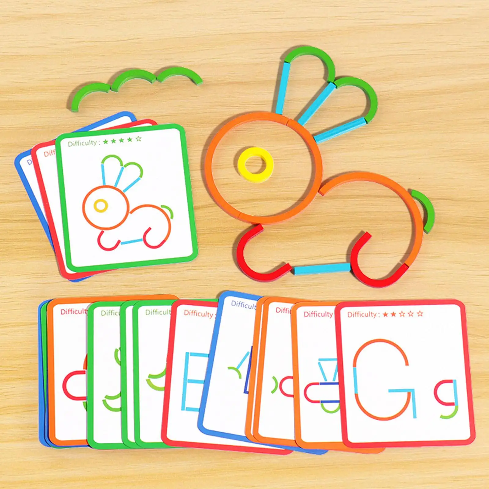 Wooden Pattern Blocks Wood Animal Jigsaw Learning Activities Montessori Toy with 20 Double Sides Cards for Birthday Gift Kids
Wooden Pattern Blocks Wood Animal Jigsaw Learning Activities Montessori Toy with 20 Double Sides Cards for Birthday Gift Kids
