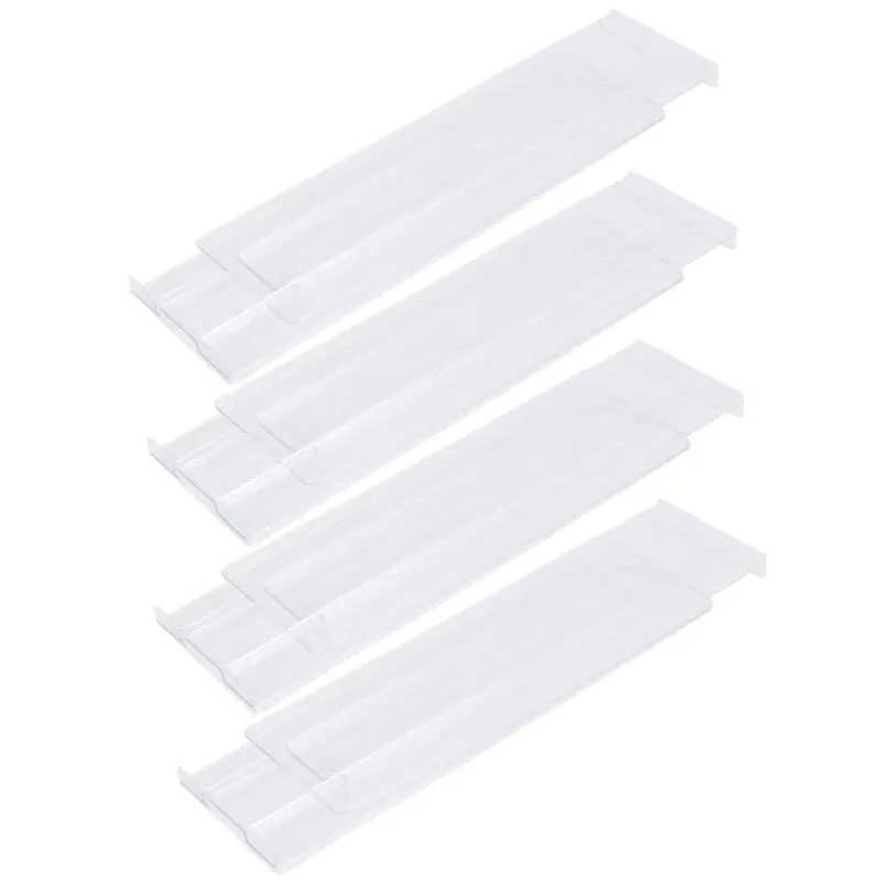 ABJI-Drawer Dividers 8 Pack, Adjustable 3.2 Inch High Expandable From 11-20.6 Inch Kitchen Drawer Organizer, Clear Plastic
ABJI-Drawer Dividers 8 Pack, Adjustable 3.2 Inch High Expandable From 11-20.6 Inch Kitchen Drawer Organizer, Clear Plastic