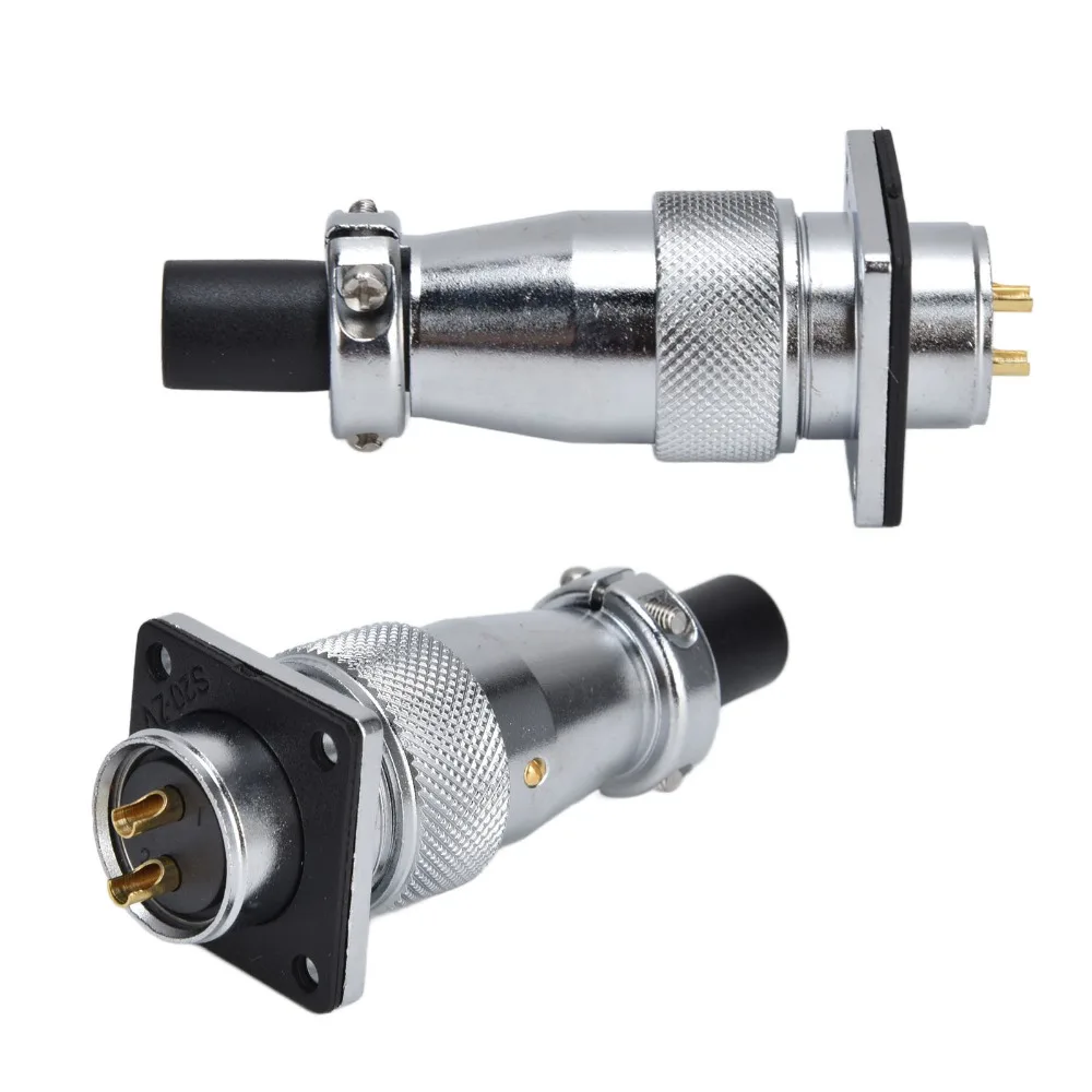 WS20 2 Pins Aviation Connector Male Plug Female Waterproof Plug Metal Thread Heavy Duty Industrial Panel Mount Connector
WS20 2 Pins Aviation Connector Male Plug Female Waterproof Plug Metal Thread Heavy Duty Industrial Panel Mount Connector
