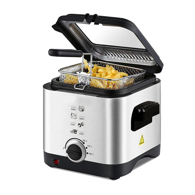 Mini 1.5L Electric Digital Smart Air Fryer Stainless Steel Oil-Free Deep Fryer PTFE house hold App-Controlled
Mini 1.5L Electric Digital Smart Air Fryer Stainless Steel Oil-Free Deep Fryer PTFE house hold App-Controlled