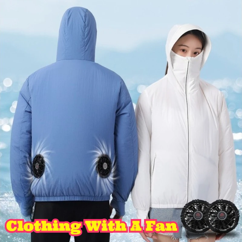 Fan Cooling Hooded Sun Protection Jacket Summer Heat Resistant Workwear Outdoor Fishing Breathable Air Condition Garment Anti UV
Fan Cooling Hooded Sun Protection Jacket Summer Heat Resistant Workwear Outdoor Fishing Breathable Air Condition Garment Anti UV