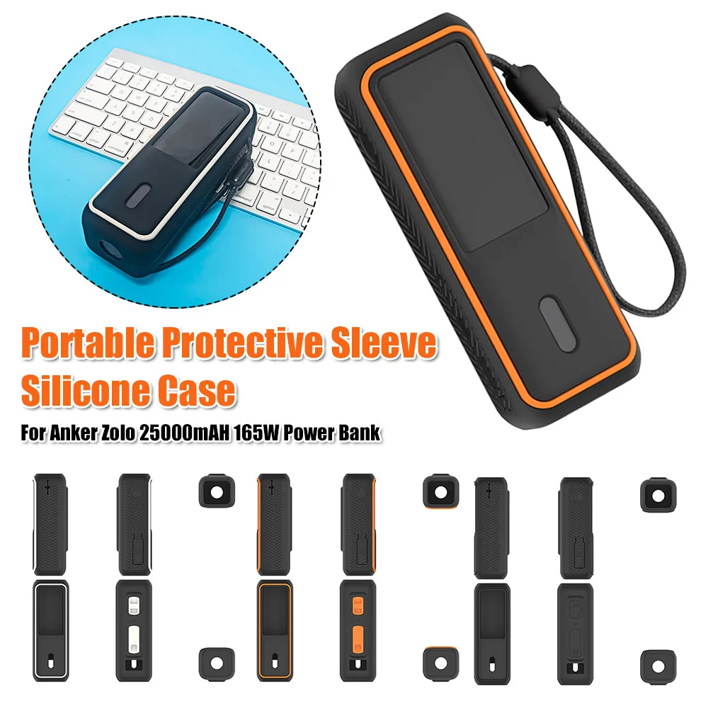 Portable Protective Sleeve Repeatable Washable Protective Silicone Sleeve Compatible for Anker Zolo 25000mAH 165W Power Bank
Portable Protective Sleeve Repeatable Washable Protective Silicone Sleeve Compatible for Anker Zolo 25000mAH 165W Power Bank
