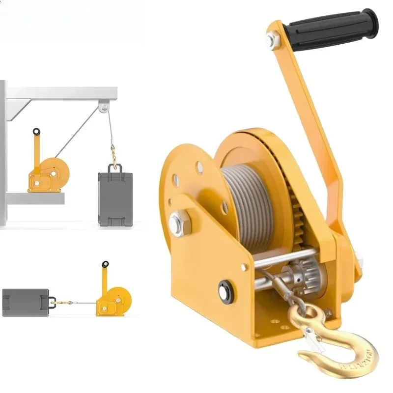Hand Winch 5m10m Wirerope Bidirectional Self-locking Small Portable Hand Crank Manual Traction Hoist Winch Crane
Hand Winch 5m10m Wirerope Bidirectional Self-locking Small Portable Hand Crank Manual Traction Hoist Winch Crane