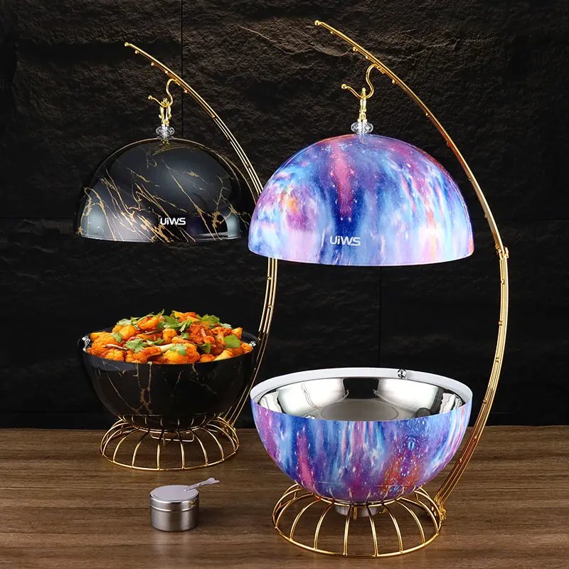 New 8L Stainless Steel Restaurant Banquet Food Warmer Hanging Stove Hot Pot in Various Colors
New 8L Stainless Steel Restaurant Banquet Food Warmer Hanging Stove Hot Pot in Various Colors