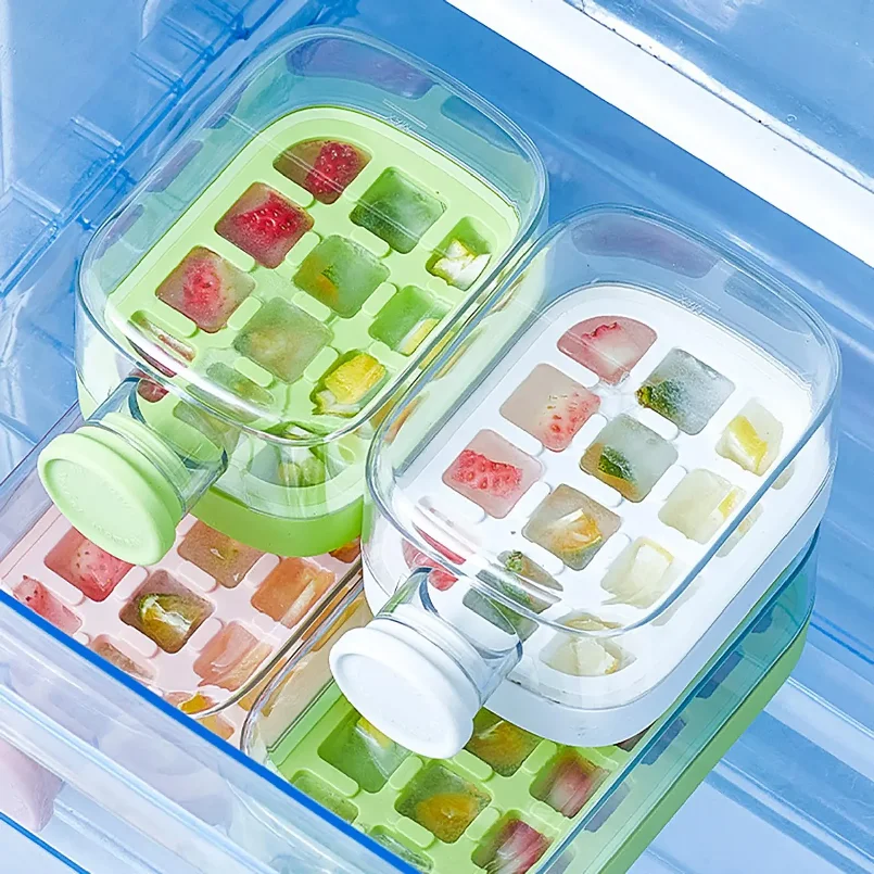 500ML Large Capacity Ice Cube Maker Water Bottle Silicone Tray with Straw for Juice Beverage Cooling Ice Making Stackable Design
500ML Large Capacity Ice Cube Maker Water Bottle Silicone Tray with Straw for Juice Beverage Cooling Ice Making Stackable Design