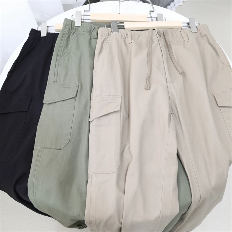 Классические широкие брюки из чистого хлопка, прямого кроя, простой дизайн, летние повседневные брюки для пар.
Классические широкие брюки из чистого хлопка, прямого кроя, простой дизайн, летние повседневные брюки для пар.