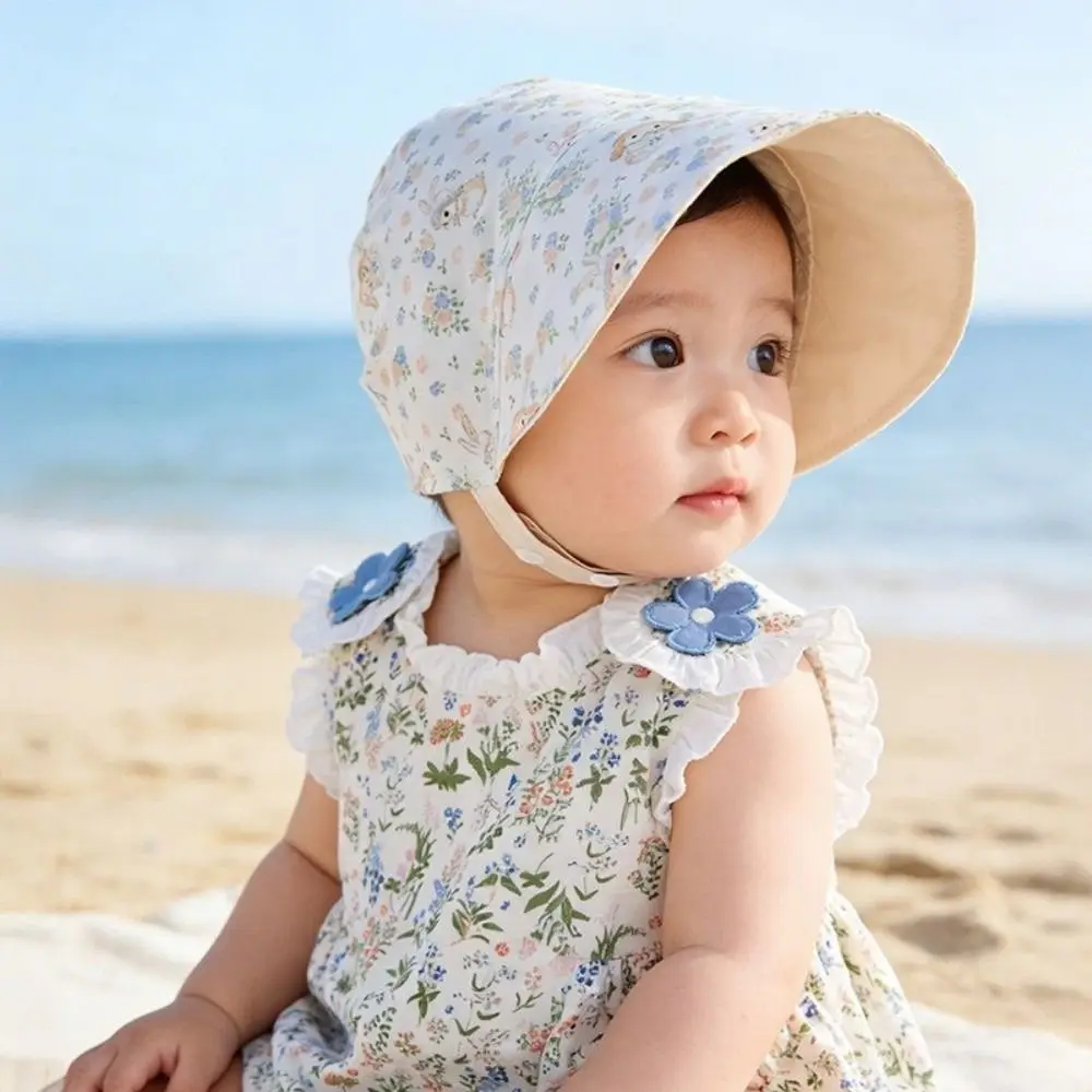 New Double-Face Wear Sun Hat Cotton Breathable Infant Sun Hat Floral Embroidery Adjustable Wide-Brimmed Sun Hat for Outdoor Use
New Double-Face Wear Sun Hat Cotton Breathable Infant Sun Hat Floral Embroidery Adjustable Wide-Brimmed Sun Hat for Outdoor Use