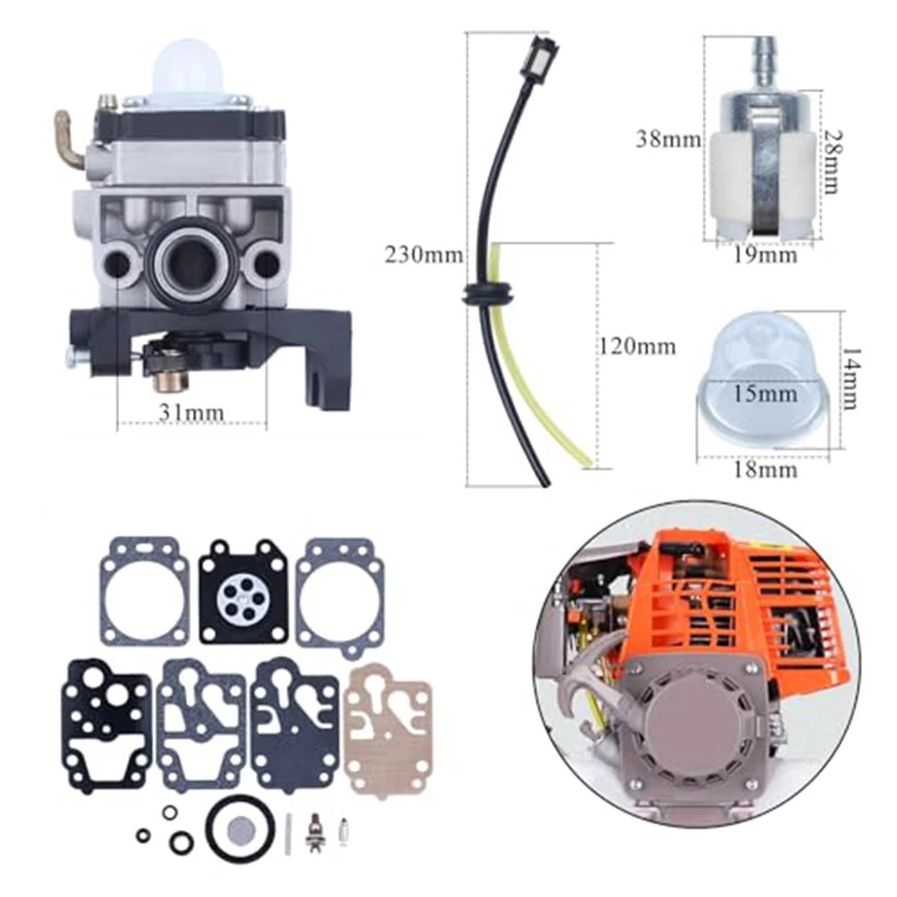 1 комплект карбюратора для Honda GX35 GX25 FG110 HHT35 HHT35S 16100-Z0Z-034 двигатели аксессуары для садовых электроинструментов
1 комплект карбюратора для Honda GX35 GX25 FG110 HHT35 HHT35S 16100-Z0Z-034 двигатели аксессуары для садовых электроинструментов