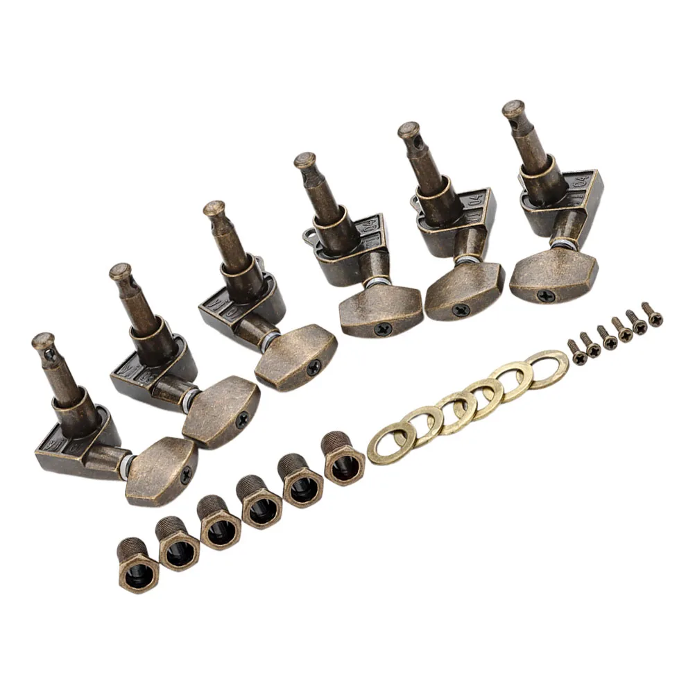 6 Pcs Retro Guitar Knobs Bass Machine Heads Vintage Electric Tuning Pegs Alloy Acoustic Tuner Classical Tuners
6 Pcs Retro Guitar Knobs Bass Machine Heads Vintage Electric Tuning Pegs Alloy Acoustic Tuner Classical Tuners