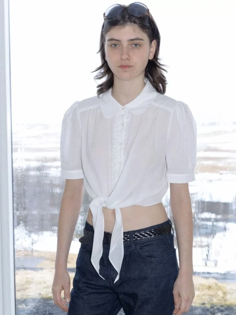 Versatile White Cotton Shirt Women's Breathable Short Sleeve High Waist Cute Style Summer Fashion Casual Top Tannat
Versatile White Cotton Shirt Women's Breathable Short Sleeve High Waist Cute Style Summer Fashion Casual Top Tannat