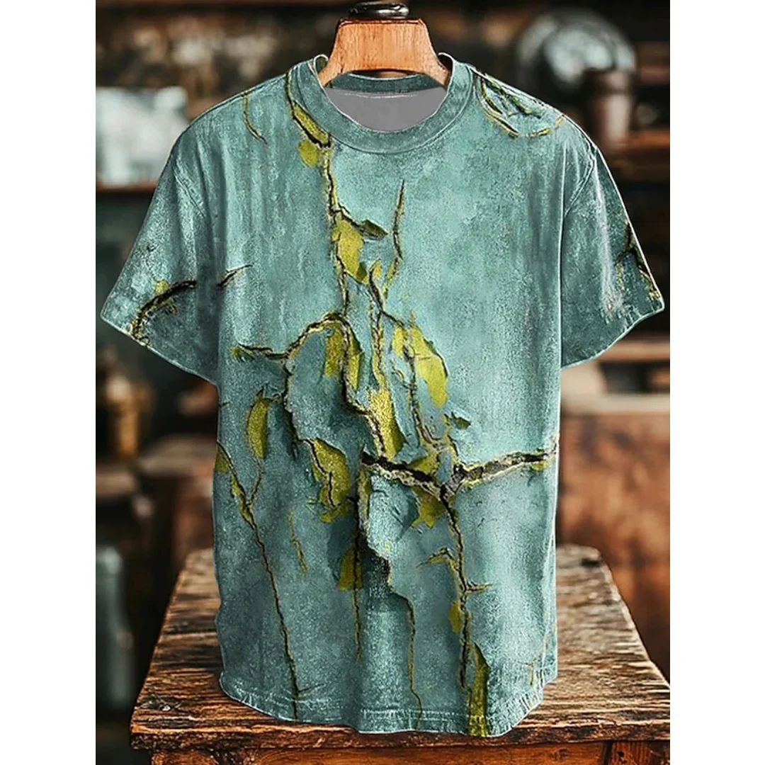 Vintage Aged Rust Crackle Printed Man T Shirt Art Abstract 3D Printed T-Shirt Casual Short Sleeve Funny Fashion Men's Clothing
Vintage Aged Rust Crackle Printed Man T Shirt Art Abstract 3D Printed T-Shirt Casual Short Sleeve Funny Fashion Men's Clothing