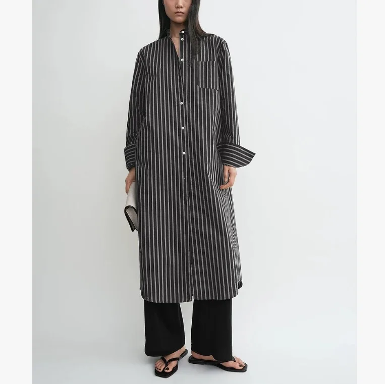 Dave&di Extremely Minimalist Design, Crisp Striped Shirt, Long Dress Elegant Party Dresses Vestidos Women's Dress
Dave&di Extremely Minimalist Design, Crisp Striped Shirt, Long Dress Elegant Party Dresses Vestidos Women's Dress