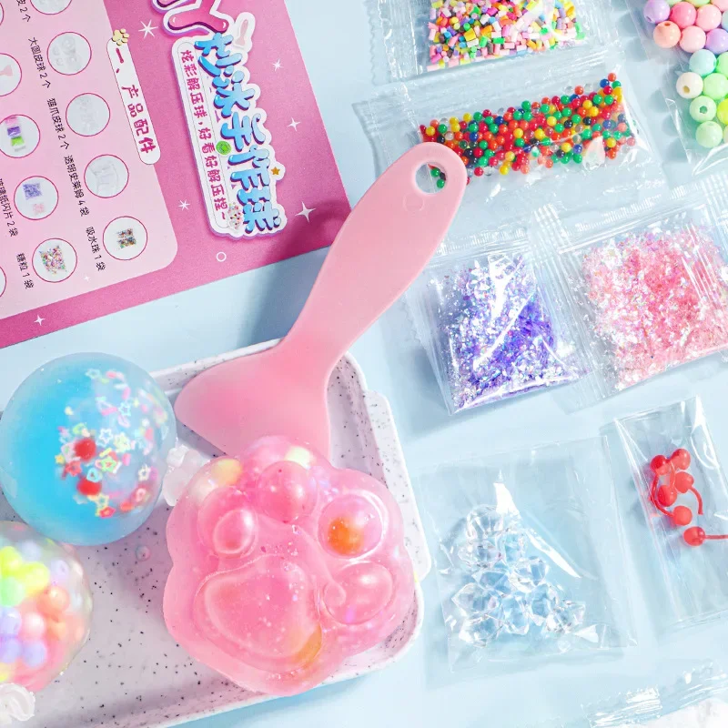 DIY Cat Paw Glitter Squishy Making Kit, Handmade Stress Ball Fidget Toy, Stress Relief Gift for Kids
DIY Cat Paw Glitter Squishy Making Kit, Handmade Stress Ball Fidget Toy, Stress Relief Gift for Kids