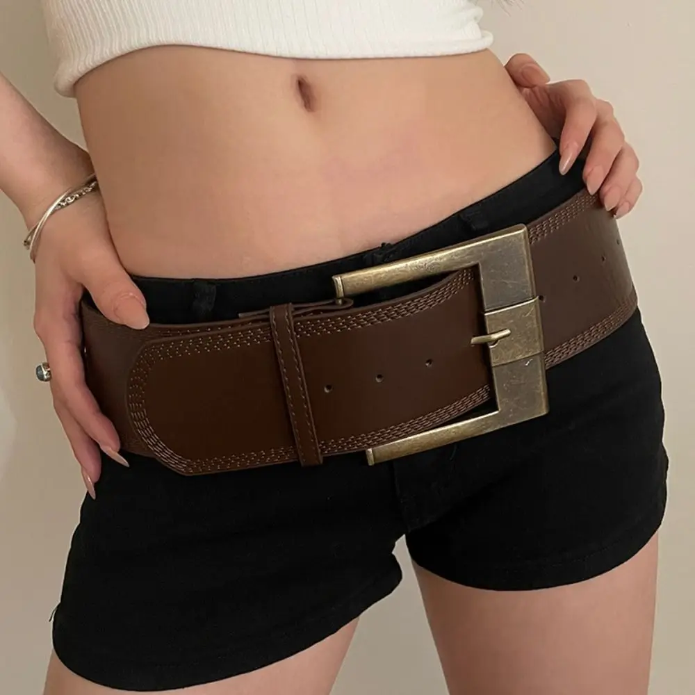 Retro Luxury Design Leather Wide Belt Trendy Women Fashion Pin Buckle Waistband Versatile Grunge Sashes Waistband Gifts
Retro Luxury Design Leather Wide Belt Trendy Women Fashion Pin Buckle Waistband Versatile Grunge Sashes Waistband Gifts