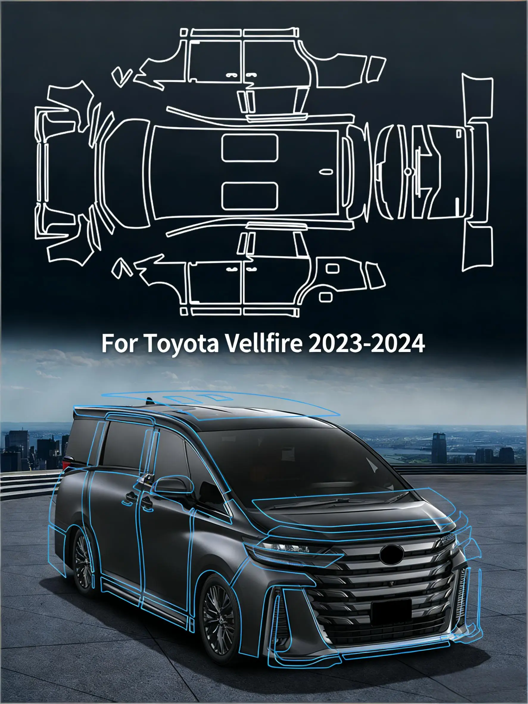 8.5Mil TPU Bumper Paint Protection Film For Toyota Vellfire 2023-2024 Pre-cut PPF Kit Clear Bra Car Body Anti-Scratch Resistant
8.5Mil TPU Bumper Paint Protection Film For Toyota Vellfire 2023-2024 Pre-cut PPF Kit Clear Bra Car Body Anti-Scratch Resistant