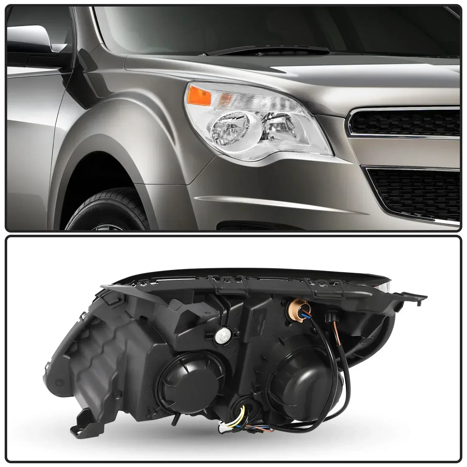 Halogen Chrome Headlights For 2010-2015 Chevy Equinox Passenger Right w/ Bulb
Halogen Chrome Headlights For 2010-2015 Chevy Equinox Passenger Right w/ Bulb