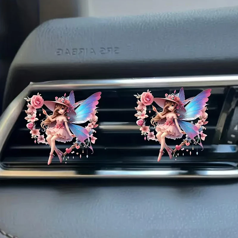 2pcs Cute Kitten Puppy Angel Girl 2D Flat Acrylic Car Air Freshener Vent Clip Aromatherapy Decoration Long Lasting Scent Gifts
2pcs Cute Kitten Puppy Angel Girl 2D Flat Acrylic Car Air Freshener Vent Clip Aromatherapy Decoration Long Lasting Scent Gifts