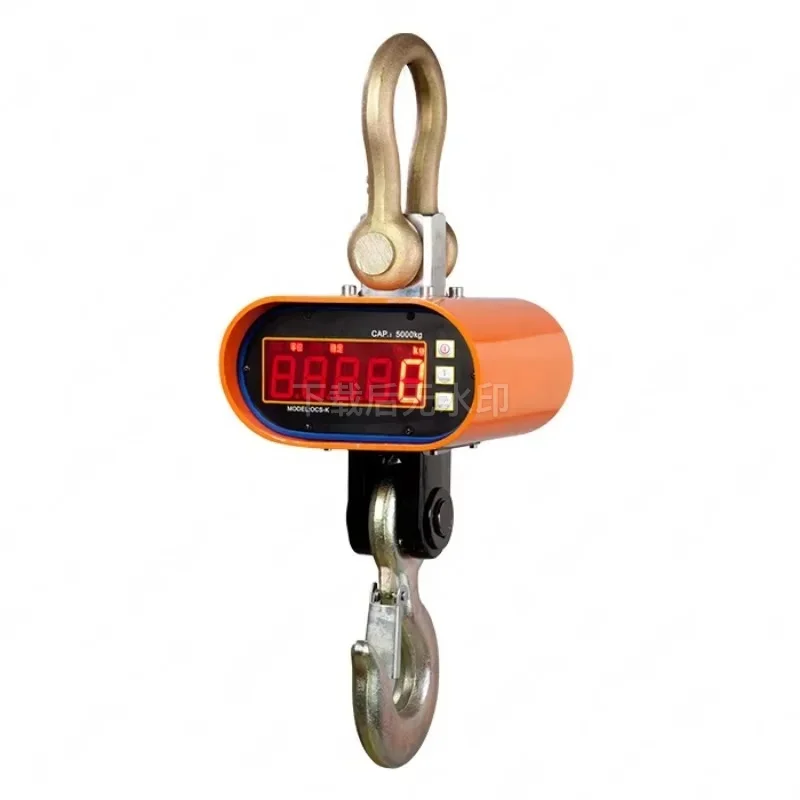 Rechargeable Digital Crane Scale 5000kg Heavy Duty Hanging Scale DC Powered Aluminum Housing Steel Construction
Rechargeable Digital Crane Scale 5000kg Heavy Duty Hanging Scale DC Powered Aluminum Housing Steel Construction