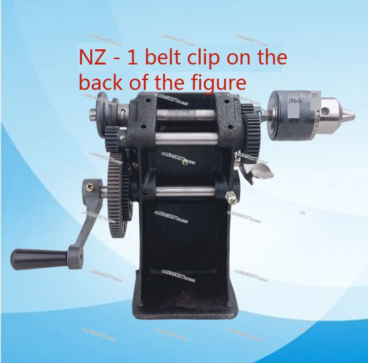 Home Modification of 1 NZ-1 Hand Cranked Rewinding Machine, Iron Gear Machine with Chuck 
Home Modification of 1 NZ-1 Hand Cranked Rewinding Machine, Iron Gear Machine with Chuck