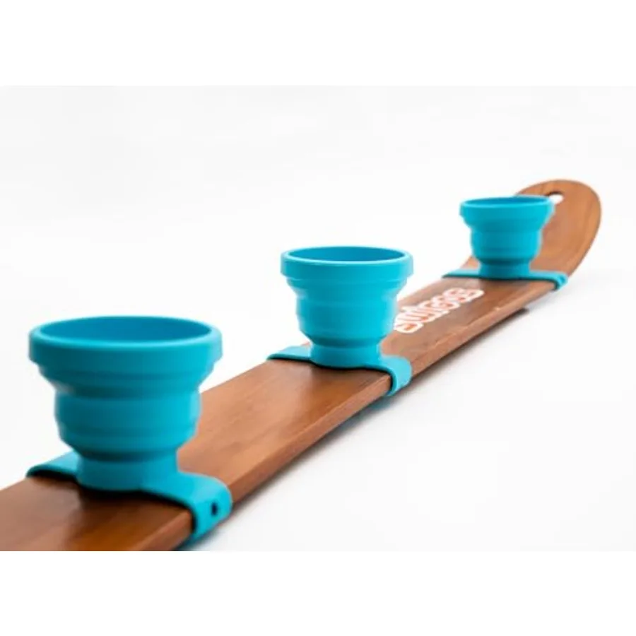 Collapsible and Portable Shot Ski Kit - 4-pack w/carrying pack. Silicone cups with an adjustable strap that turn any object int
Collapsible and Portable Shot Ski Kit - 4-pack w/carrying pack. Silicone cups with an adjustable strap that turn any object int