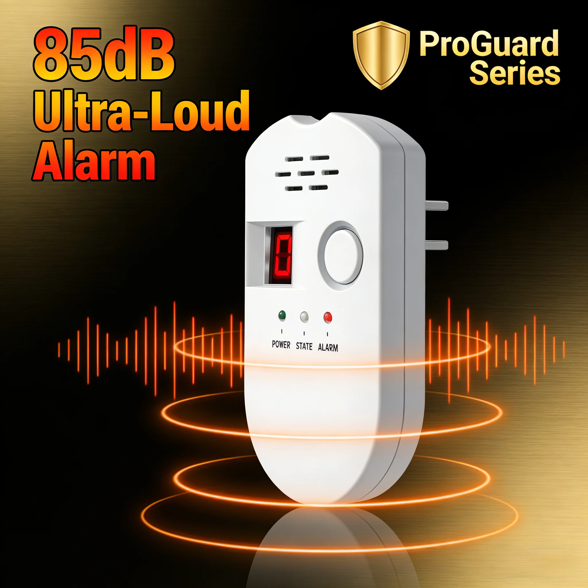 Низкая ложная сигнализация Сигнализация об утечке газа, подключаемый цифровой дисплей, трехцветный светодиод 85 дБ для сжиженного нефтяного газа/натурального газа
Низкая ложная сигнализация Сигнализация об утечке газа, подключаемый цифровой дисплей, трехцветный светодиод 85 дБ для сжиженного нефтяного газа/натурального газа