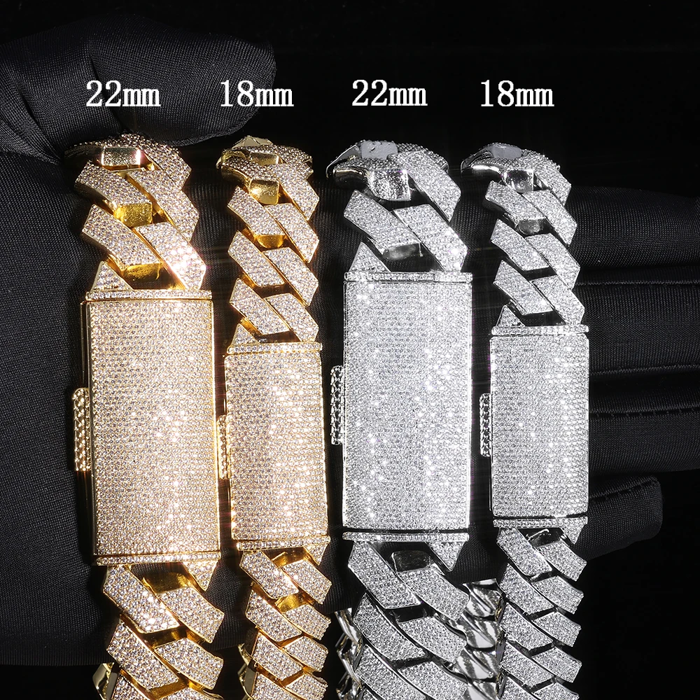 HHIOK Customized 18/22mm Cuban Link Necklace Inlay With Sparkling 4 Row 5A Zircon Exquisite Thick Men's Hip Hop Jewelry Gift
HHIOK Customized 18/22mm Cuban Link Necklace Inlay With Sparkling 4 Row 5A Zircon Exquisite Thick Men's Hip Hop Jewelry Gift