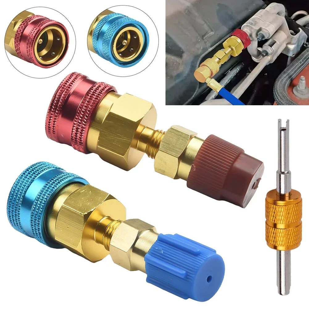 Coupler Adapters Quick Coupler R A Air Conditioning Fitting Kit Quick Coupler Adapter R1234YF To R134a For Diagnostics Checks
Coupler Adapters Quick Coupler R A Air Conditioning Fitting Kit Quick Coupler Adapter R1234YF To R134a For Diagnostics Checks