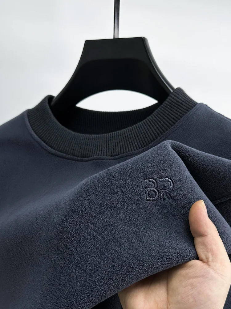 Double-Sided Fce Sweatirt Men's Long Sve round Ne Embroidered Warm Base irt Trendy Autumn Winter Faion Streetwear
Double-Sided Fce Sweatirt Men's Long Sve round Ne Embroidered Warm Base irt Trendy Autumn Winter Faion Streetwear