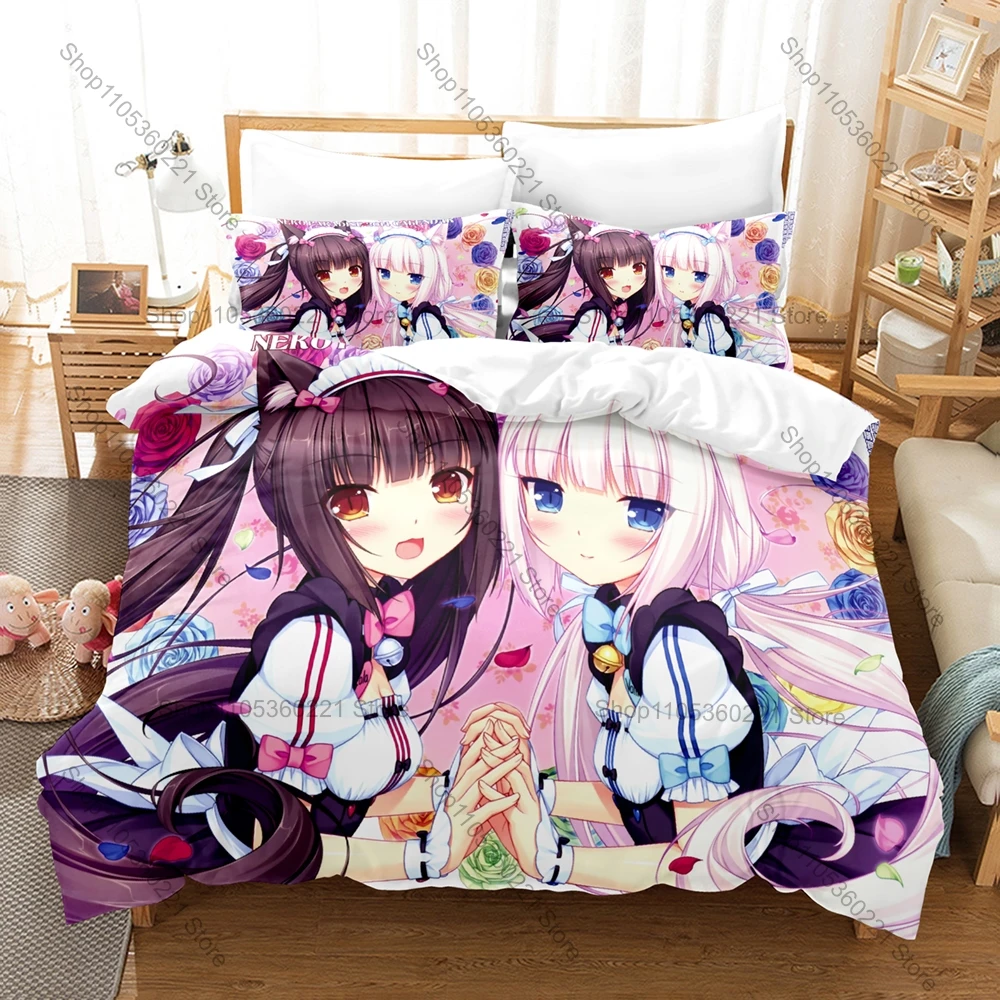 Personality Cute Nekopara Cat Girls New Duvet Cover Set Soft Bedding Set With Pillowcases For Single Twin Full Queen Size Bed
Personality Cute Nekopara Cat Girls New Duvet Cover Set Soft Bedding Set With Pillowcases For Single Twin Full Queen Size Bed