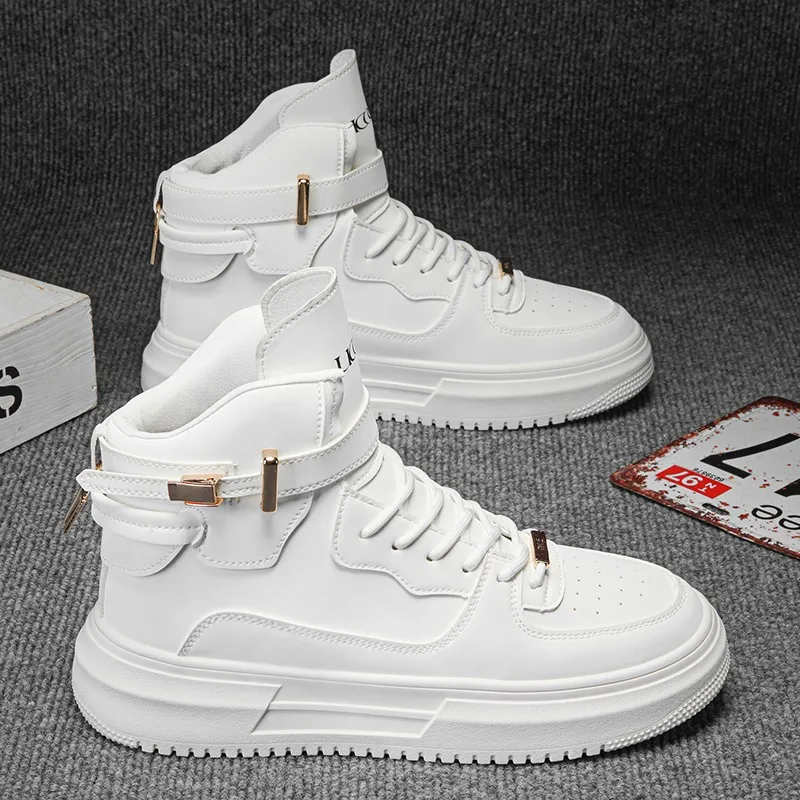 Men'shigh-topsneakersforspringandautumn.Stylishhigh-top,multifunctional,comfortable,soft, lightweight, thick-soled casual shoes.
Men'shigh-topsneakersforspringandautumn.Stylishhigh-top,multifunctional,comfortable,soft, lightweight, thick-soled casual shoes.