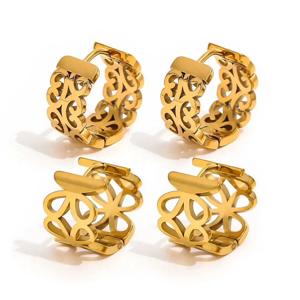 JOOLIM Jewelry PVD Wholesale Waterproof Fashion Retro Geometric Abstract Designer Huggie Stainless Steel Earring For Women
JOOLIM Jewelry PVD Wholesale Waterproof Fashion Retro Geometric Abstract Designer Huggie Stainless Steel Earring For Women