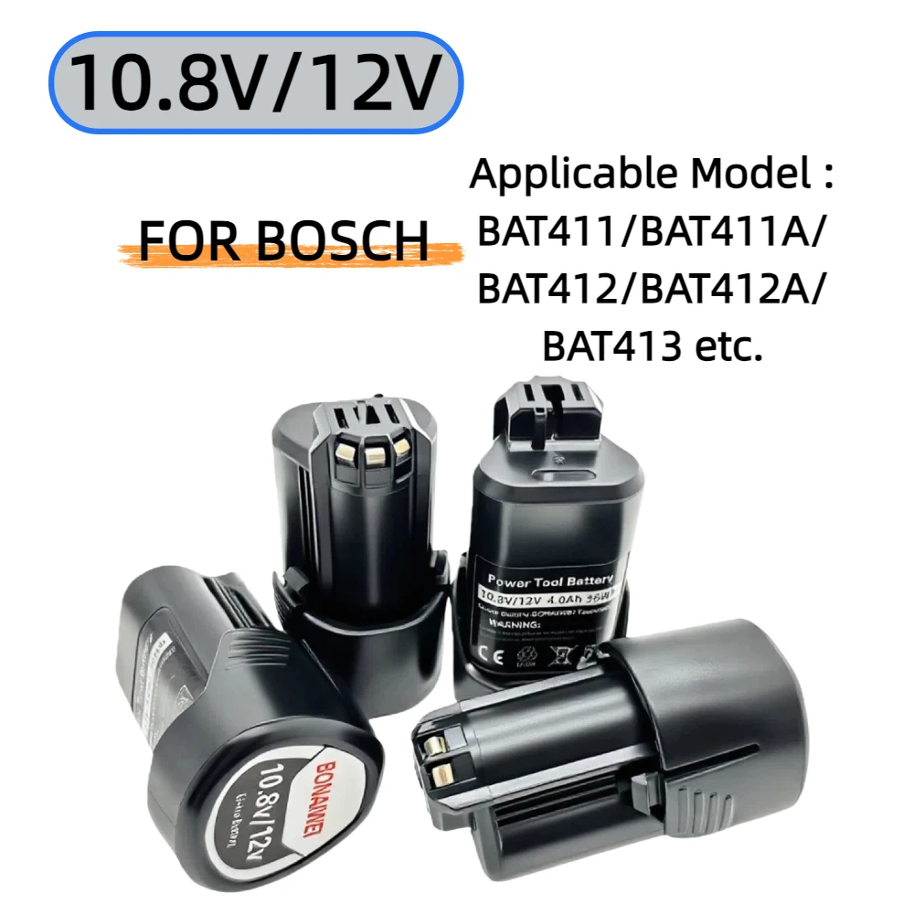 Rechargeable Battery 12V/10.8V for Bosch BAT411 Battery Lithium-ion BAT411A BAT412 BAT412A BAT413 BAT413 Replacement Battery
Rechargeable Battery 12V/10.8V for Bosch BAT411 Battery Lithium-ion BAT411A BAT412 BAT412A BAT413 BAT413 Replacement Battery