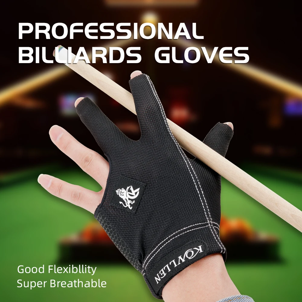 KONLLEN billiards gloves with 3-finger left and right-hand Elastic Skin-Friendly for snooker pool cue professional gloves
KONLLEN billiards gloves with 3-finger left and right-hand Elastic Skin-Friendly for snooker pool cue professional gloves
