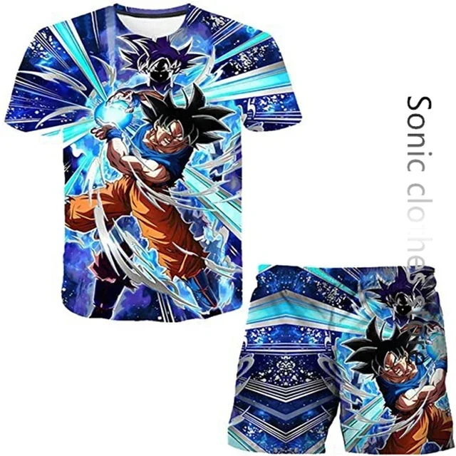Japanese Cartoon Dragon Ball Z T-shirt Kids Men T-shirt Shorts Two Pieces Together Summer Boys T-shirt + Shorts Beach Pants
Japanese Cartoon Dragon Ball Z T-shirt Kids Men T-shirt Shorts Two Pieces Together Summer Boys T-shirt + Shorts Beach Pants