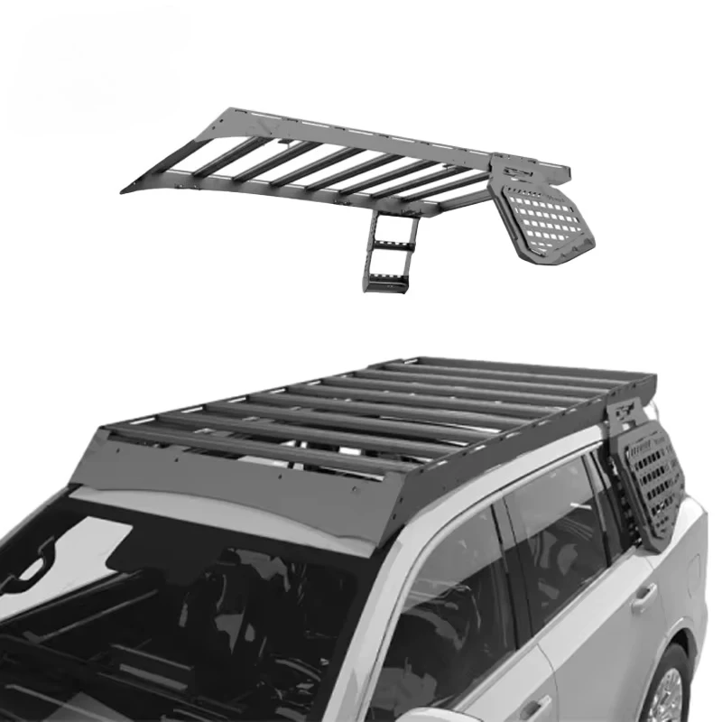 High Quality Luggage Rack With Side Ladder Offroad Truck Roof Rack for Tank500 Roof Rack Steel Partscustom
High Quality Luggage Rack With Side Ladder Offroad Truck Roof Rack for Tank500 Roof Rack Steel Partscustom
