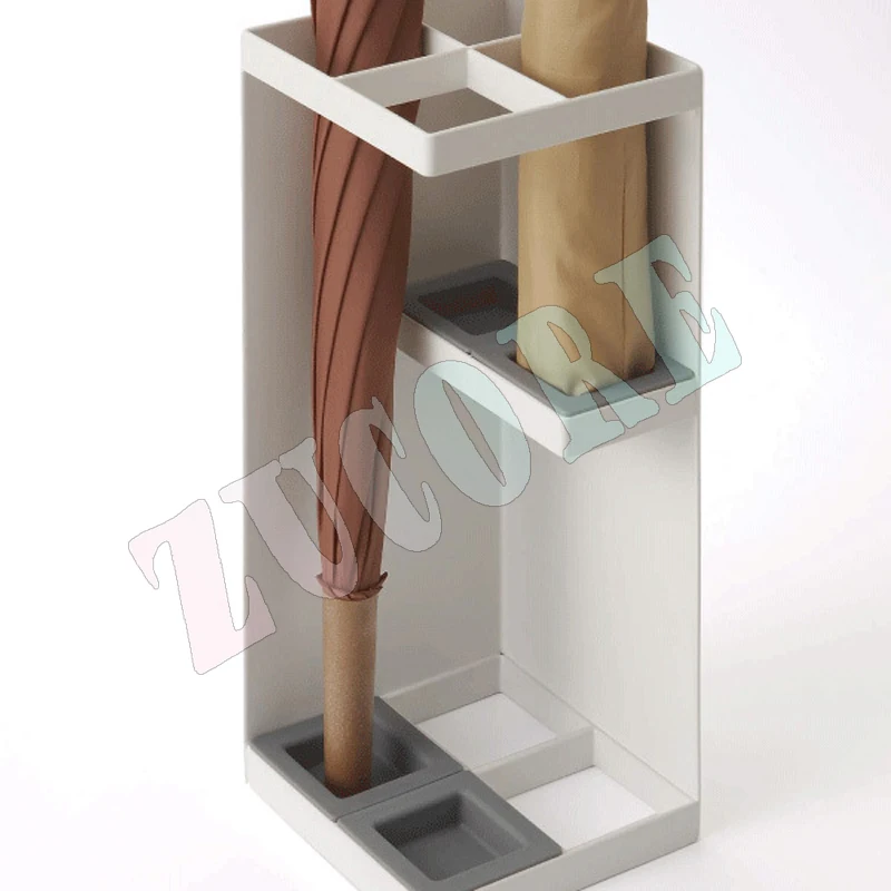 Smart Umbrella Stand Rack Metal Freestanding Umbrella Holders with Removable Drip Tray and 2 Hooks White Square for Entryway
Smart Umbrella Stand Rack Metal Freestanding Umbrella Holders with Removable Drip Tray and 2 Hooks White Square for Entryway