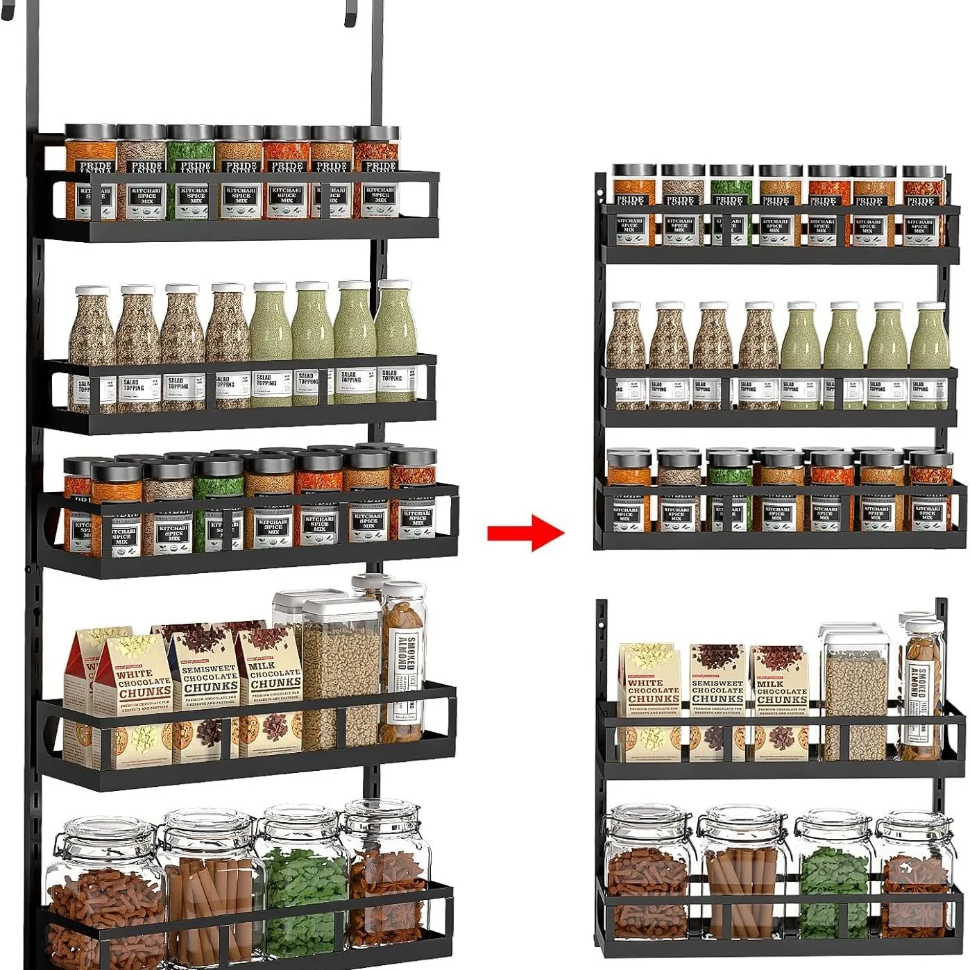 Cross-border hot-selling kitchen seasoning rack household refrigerator wall-mounted multi-layer seasoning storage rack adjusta
Cross-border hot-selling kitchen seasoning rack household refrigerator wall-mounted multi-layer seasoning storage rack adjusta