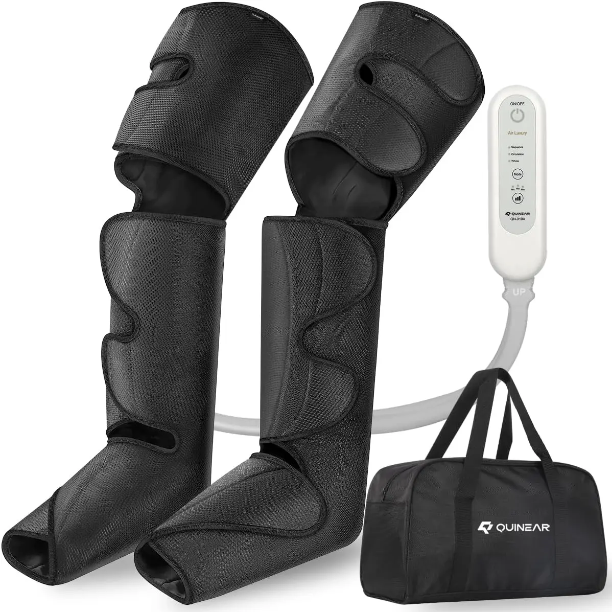 Full Leg Massager for Foot, Calf & Thigh - 3 Intensities 3 Modes Air Compression Therapy for Pain Relief, Swelling, RLS, Edema - 2 Extensions for Bigger Calf
Full Leg Massager for Foot, Calf & Thigh - 3 Intensities 3 Modes Air Compression Therapy for Pain Relief, Swelling, RLS, Edema - 2 Extensions for Bigger Calf