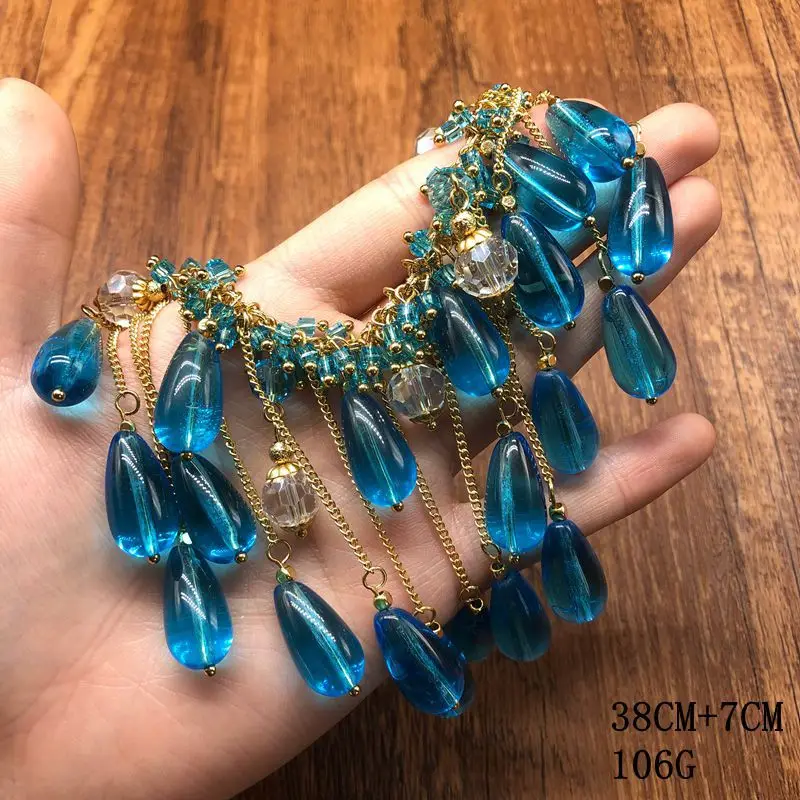 diamond-waterdrop beads geometric tassel clavicle NECKLACE exquisite retro fashion necklace earrings for women
diamond-waterdrop beads geometric tassel clavicle NECKLACE exquisite retro fashion necklace earrings for women