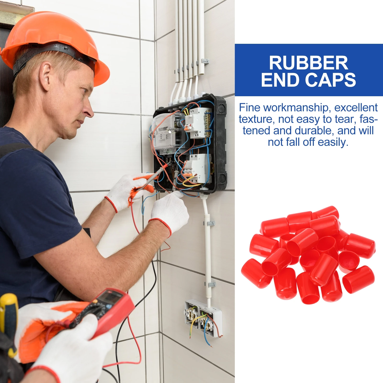 100 Pcs Rubber End Cap Efficient Caps Screw Covers Electric Wire Electrical Flexible Bolt Tube Tips Professional 
100 Pcs Rubber End Cap Efficient Caps Screw Covers Electric Wire Electrical Flexible Bolt Tube Tips Professional