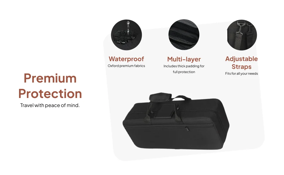 Рюкзак для трубы, полезный с ручкой, легкая сумка для хранения, сумка через плечо, принадлежности для инструментов, профессиональный держатель для трубы
Рюкзак для трубы, полезный с ручкой, легкая сумка для хранения, сумка через плечо, принадлежности для инструментов, профессиональный держатель для трубы