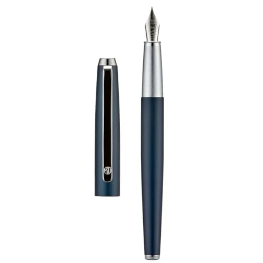 HongDian 525 Dark Blue Fountain Pen, Extra Fine Nib Classic Pen Includes Metal Pen Case and Refillable Converter
HongDian 525 Dark Blue Fountain Pen, Extra Fine Nib Classic Pen Includes Metal Pen Case and Refillable Converter