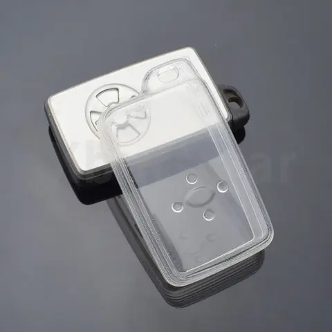 Transparent TPU Car Key Case Cover for Toyota RAV4 Premio Auris Rukus Vanguard Estima Alphard Vellfire Auto Fob Shell